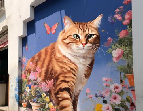 大关自己绘制有个性的手绘墙