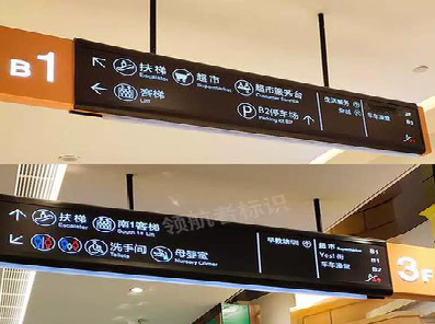 大关如何通过商场标识牌引导客流分布？